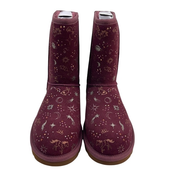 Ugg Wild Grape Classic Zodiac Short Suede Boots Women’s Size 6 Cozy Warm Classic - Picture 7 of 14